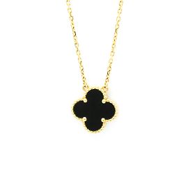 Collar Vintage Alhambra Onyx de Van Cleef & Arpels Dorado