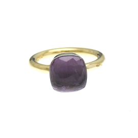 Bague Pomellato Nudo Améthyste Doré