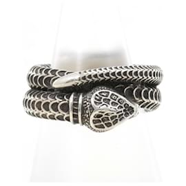 Gucci-Gucci Garden Snake Silver Band Ring-Other