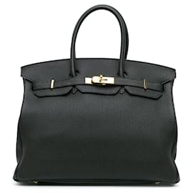 Hermès-Hermès Black Togo Birkin Retourne 35-Black