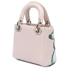 Dior-Dior Pink Mini Deerskin Flower Printed Lady Dior-Pink