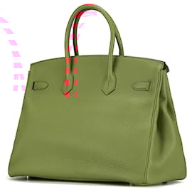 Hermès-Hermès Red Clemence Birkin Retourne 35-Red