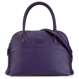Bolide 27 Epsom roxo da Hermès Roxo