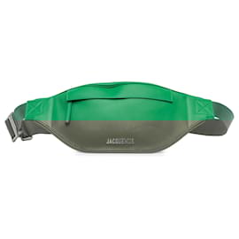 Jacquemus-Jacquemus Green Calfskin La Banane Meunier Belt Bag-Green