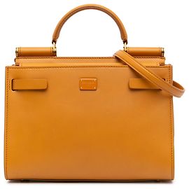 Dolce & Gabbana Piccola Borsa in Pelle Marrone Sicily 62 Marrone Marrone chiaro