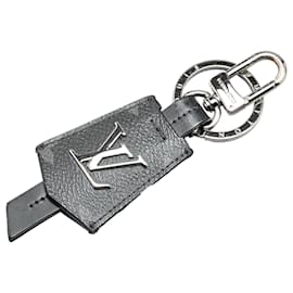 Louis Vuitton-Louis Vuitton Black Monogram Eclipse Clochette Bag Charm and Key Chain-Black