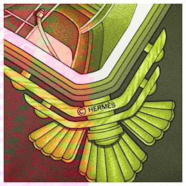 Hermès-Hermès White Automobile Silk Scarf-Other