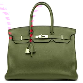 Hermès-Hermès Red Togo Birkin Retourne 35-Red