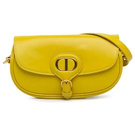 Dior Bobby East West in pelle di vitello gialla Giallo