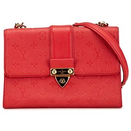 Louis Vuitton Monograma Empreinte Saint Sulpice BB Rojo Roja