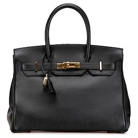Hermès-Hermès Black Swift Birkin Retourne 30-Black