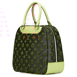 Louis Vuitton-Louis Vuitton Red Monogram Tuffetage Deauville Cube-Other
