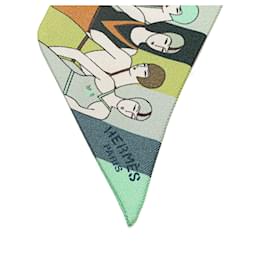 Hermès-Hermès Multi Swimmers Silk Twilly Scarf-Multiple colors