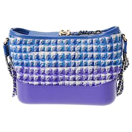Chanel-Chanel Gabrielle de Chanel Small Hobo Bag-Blue,Golden