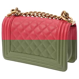 Chanel-Chanel Boy Chanel 20 Chain Shoulder Bag-Pink