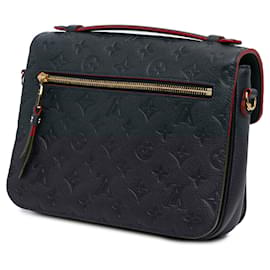 Louis Vuitton-Louis Vuitton Blue Monogram Empreinte Pochette Metis-Blue,Navy blue