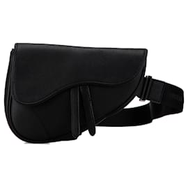 Dior-Dior Black Mini Leather Saddle Crossbody-Black