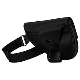 Dior-Dior Black Mini Leather Saddle Crossbody-Black