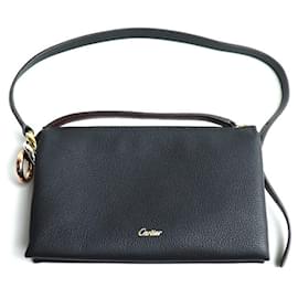 Cartier-Cartier Trinity Shoulder Bag in Black-Black