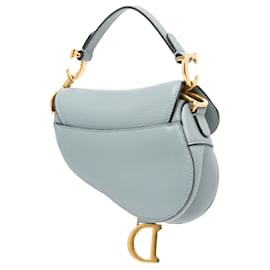 Dior-Dior Blue Micro Leather Saddle-Blue,Light blue
