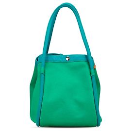 Hermès Green Toile Lindy Beach Bag GM Green