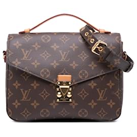 Louis Vuitton-Louis Vuitton Brown Monogram Pochette Metis-Brown