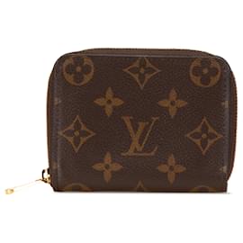 Louis Vuitton-Louis Vuitton Brown Monogram Zippy Coin Purse-Brown