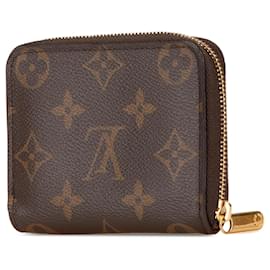 Louis Vuitton-Louis Vuitton Brown Monogram Zippy Coin Purse-Brown