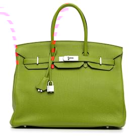 Hermès-Hermès Orange Togo Birkin Retourne 35-Orange