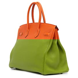Hermès-Hermès Orange Togo Birkin Retourne 35-Orange