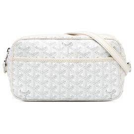Borsa Cap Vert Goyard in Goyardine bianca Bianco