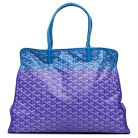 Goyard-Goyard Blue Goyardine Sac Hardy Pet Carrier PM-Blue