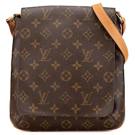 Louis Vuitton-Louis Vuitton Brown Monogram Musette Salsa Short Strap-Brown