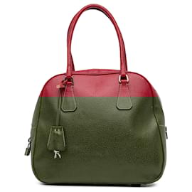 Prada-Prada Red Cinghiale Bauletto Handbag-Red