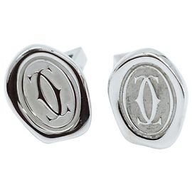Gemelli Cartier 2C in argento 925 Argento