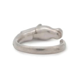 Hermès-Hermes Cheval Horse Band Ring-Silvery