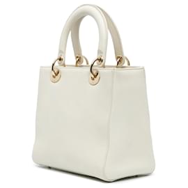 Dior-Dior White Niki De Saint Phalle Medium Calfskin Dioramour Lady Dior-White