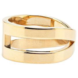 Hermès-Hermès Gold Gold Plated Bijouterie Fantaisie Scarf Ring-Golden