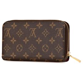 Louis Vuitton-Louis Vuitton Brown Monogram Love Lock Zippy Wallet-Brown