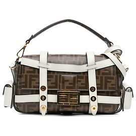 Sac à main Fendi en toile enduite marron Zucca Marron