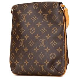 Louis Vuitton-Louis Vuitton Brown Monogram Musette Salsa Short Strap-Brown