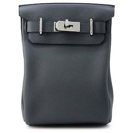 Hermès Kelly Hac A Dos PM em Togo cinza Marrom Cinza antracite