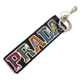 Prada-Prada Men's Key Holder Ring Bag Charm-Other