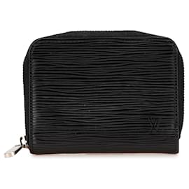 Louis Vuitton-Louis Vuitton Black Epi Zippy Coin Purse-Black