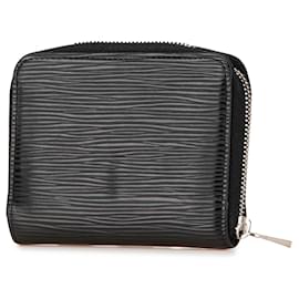 Louis Vuitton-Louis Vuitton Black Epi Zippy Coin Purse-Black
