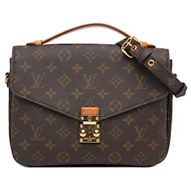 Louis Vuitton-Louis Vuitton Brown Monogram Pochette Metis-Brown