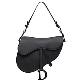 Dior-Dior Black Ultra Matte Calfskin Saddle Bag-Black