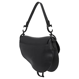 Dior-Dior Black Ultra Matte Calfskin Saddle Bag-Black