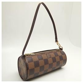 Louis Vuitton-Louis Vuitton Damier Papillon Pouch Ebene-Damier ebene