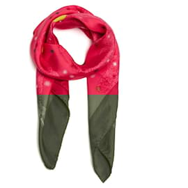 Hermès-Hermès 1999 Square Scarf 90 The Milky Way Pink Fuchsia Silk Twill Scarf Hermes-Pink
